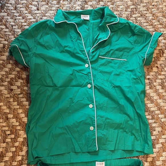 J crew green shorts pajama set - Picture 3 of 5